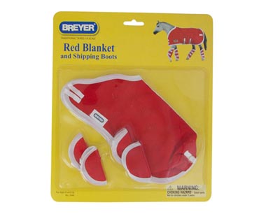 Breyer Red Blanket & Shipping Boots 3946