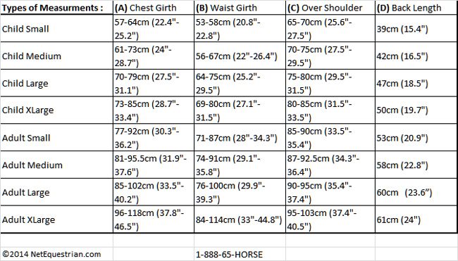 Charles Owen Helmet Size Chart