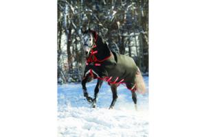 Rambo Supreme with Vari-Layer Black and Red Heavy 450g Turnout Blanket