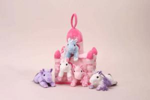 Pink Castle with Ponies