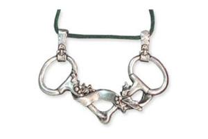 Simple Snaffle Pewter Ornament