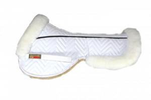 Fleeceworks FWXK Halfpad with Rolled Edge in White