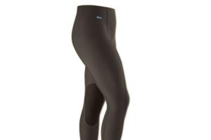 Irideon Issential Low Rise Riding Knee Patch Tights in Espresso