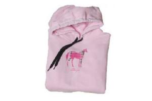 Stirrups Horse Hoodie in  Pink