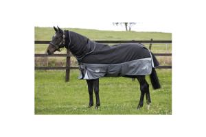 Weatherbeeta Freestyle 1680D 3-In-1 Detach-A-Neck Medium 220g Turnout in Black and Silver