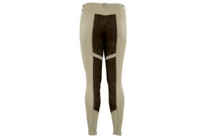 Kerrits Cross Over Full Seat Breeches in Tan and Brown