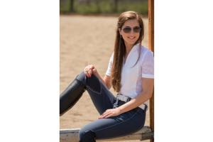 FITS Kate Knee Patch Breeches in  Ombre Blue