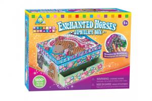 Enchanted Horses Sticky Mosiacs Jewelry Box