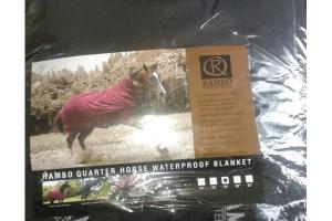 Rambo Quarter Horse Waterproof Blanket in Black and Black