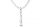 ZZZ - Sterling Silver Twisted Horseshoe Nail Necklace