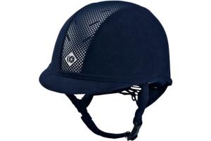 Charles Owen Midnite Blue and Silver AYR8 Helmet