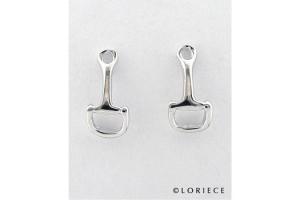 Sterling Silver Petite Snaffle Bit Earrings by Loriece