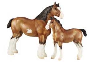 Breyer Clydesdale Mare & Foal 1487