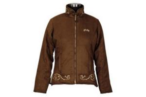 Equine Couture Valencia Suede Jacket in Chocolate