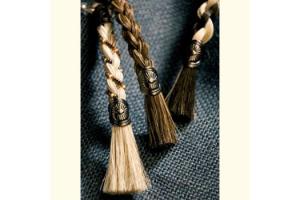 Horse Hair Key Chain with Beads by Cowboy Collectibles