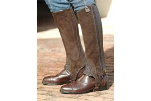 Ovation Premium Suede Stretch Ribbed Half Chaps