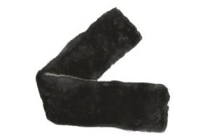 Fleeceworks Sheepskin Girth Cover in Black