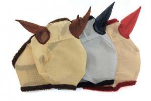 Amigo Fly Mask in Bronze and Red