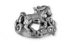 Kabana Sterling Silver Filigree Horse Ring