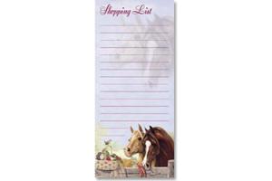 Horse Magnetic Shopping List Note Pad