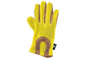 Mountain Horse Child's Crochet Gloves in Yellow