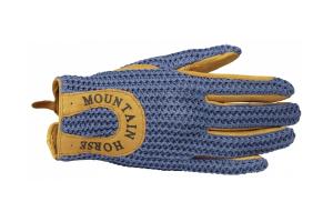 Mountain Horse Child's Crochet Gloves in Peacock Blue