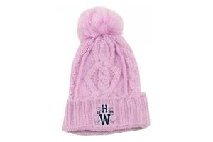 Newmarket Knitted POM Hat in Pink