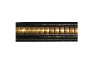 Vespucci Brass  Black Clincher Browband