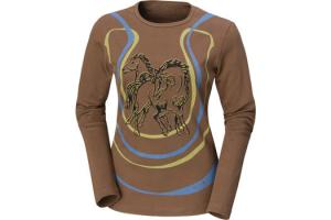 Kerrits Lucky Horse Tee Shirt  in Saddle Brown
