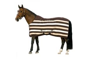 Rambo Newmarket Fleece in Witney Stripes/Chocolate