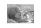 Waves Horse Magnet by Jim Warren