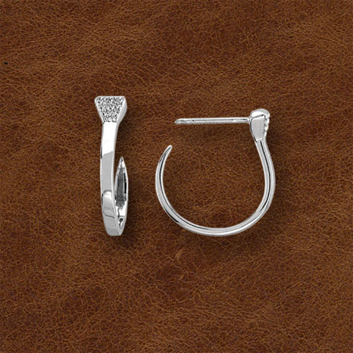 Kelly Herd Sterling Silver Horseshoe Nail Earrings