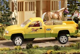Breyer Traditional Yellow Dually Pickup Truck 2612