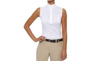 Ariat Women's Aptos Sleeveless Show Shirt in White