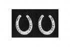 Sterling Silver Horseshoe Earrings by Loriece