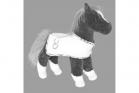 ZZZ - Dido Chestnut Horse with Cream Blanket