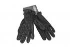 Kerrits Softshell Winter Riding Gloves in Navy Stripe