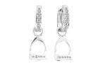 Sterling Silver Kelly Herd English Stirrup Dangle Earrings