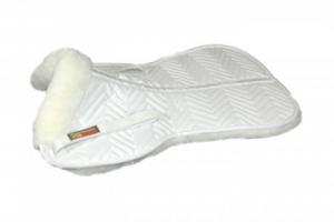 Fleeceworks Classic Halfpad with Plain Edge in White