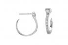 ZZZ - Sterling Silver Horseshoe Nail Hoop Earrings by Kelly Herd