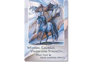 Wisdom, Courage & Strength Horse Magnet 