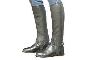 Ovation Top Grain Stretch Ribbed Half Chaps