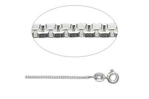 18" Sterling Silver Venetian Box Chain