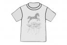 Wyo-Horse Big Leap Tee Shirt in Pink