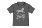 Wyo-Horse Big Leap Tee Shirt in Purple