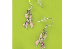 Wyo-Horse Pink Ribbion Horse Earrings