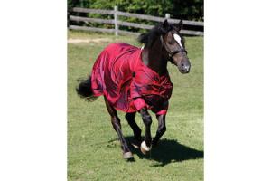Shires Winter StormCheeta 200g Turnout Rug in Poppy Red